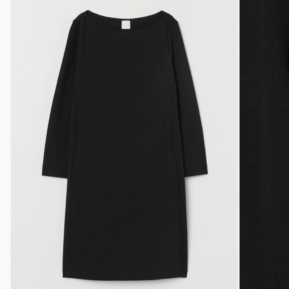 H&M Boat-neck Polyester Dress